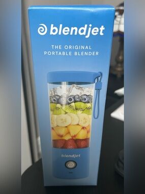New BlendJet Blue Portable Blender Cordless Personal & Small Blender